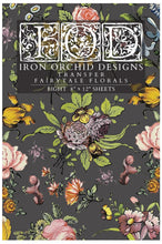 Load image into Gallery viewer, Fairytale Florals IOD Transfer 8x12 pad