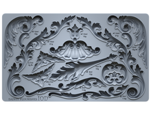 Load image into Gallery viewer, Dainty Flourishes 6" x 10" Food Safe Silicone Decor Mould (mold) by Iron Orchid Designs