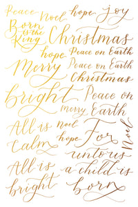 Gilded Tinsel IOD Transfer