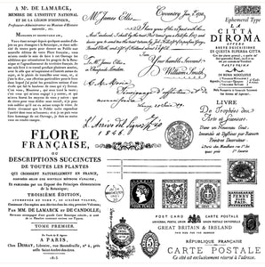 Ephemeral Type 12x12 IOD Stamp