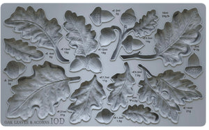 Leaves & Acorns 6x10 IOD Mould
