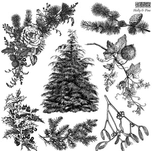 Holly & Pine Stamp