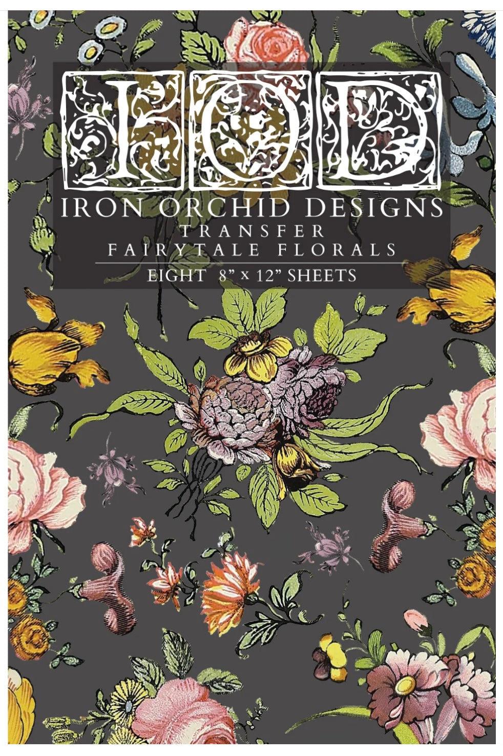 Fairytale Florals IOD Transfer 8x12 pad