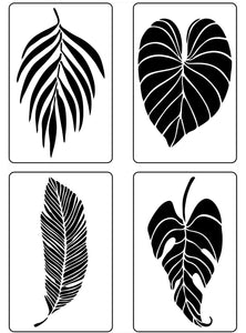 Tropical Leaves 1 JRV Stencil Designed by Debi from Debi's Design Diary