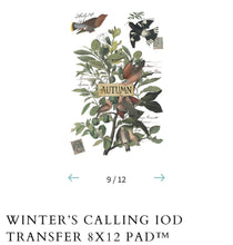 Load image into Gallery viewer, Winter’s Calling IOD Transfer
