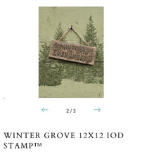 Load image into Gallery viewer, Winter Grove IOD Stamp
