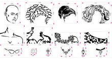Load image into Gallery viewer, Portrait Mode JRV Stencil Designed by Debi from Debi’s Design Diary
