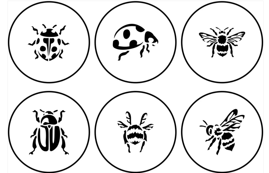 Insects JRV Stencil Designed by Debi from Debi's Design Diary