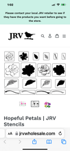 Load image into Gallery viewer, Hopeful Petal JRV Stencil
