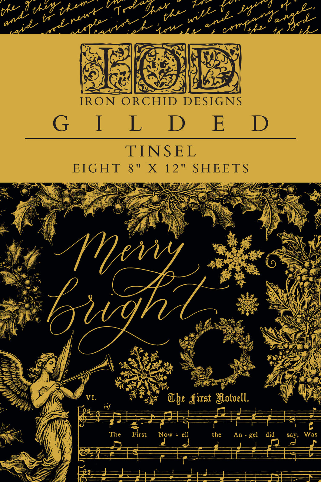 Gilded Tinsel IOD Transfer