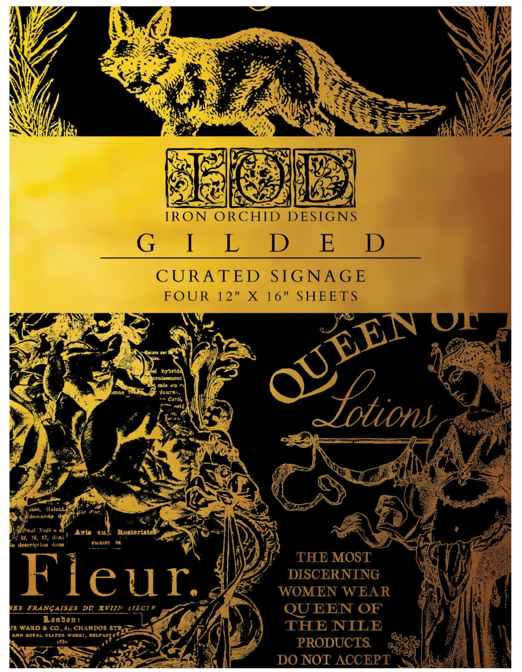 Curated Signage IOD Foil Transfer 12”x16” pad