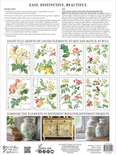 Load image into Gallery viewer, Rose Botanical IOD Transfer 12”x16” pad
