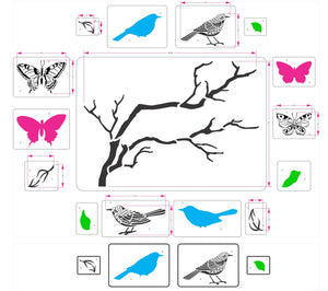 Flutter & Feather | JRV Stencil Designed by Debi from Debi's Design Diary