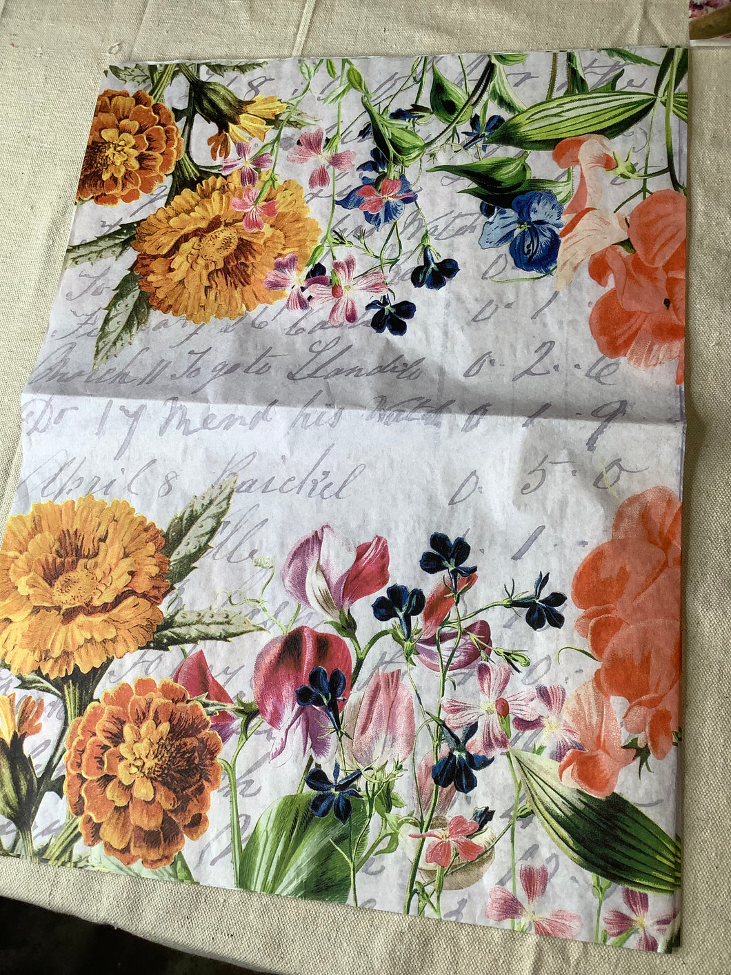 Marigolds and Wildflowers JRV Decoupage