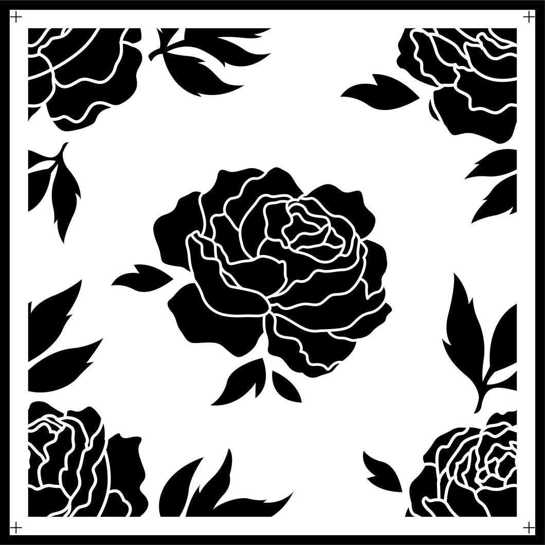 Rose Tile | JRV Stencils