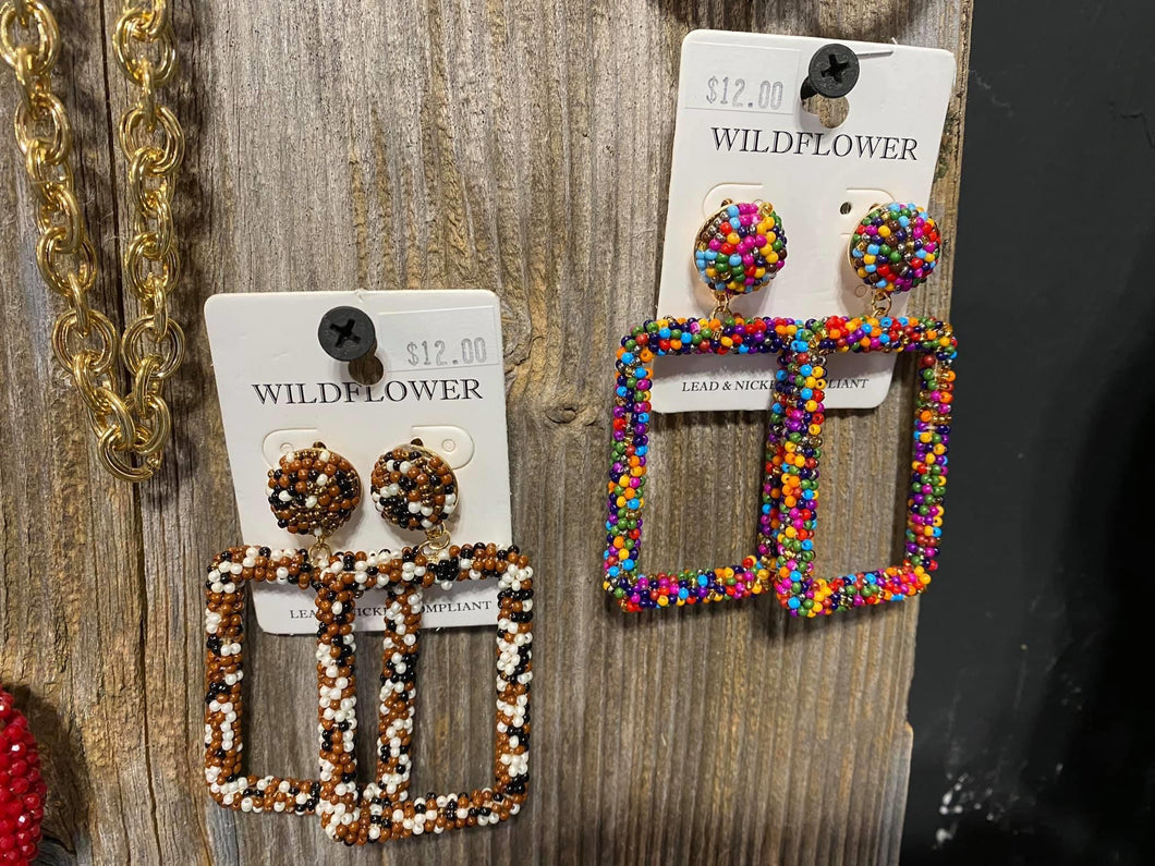 Seed Bead Earrings
