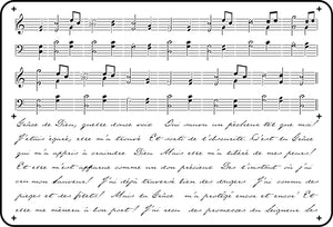 Music sheet by Mara JRV Stencils
