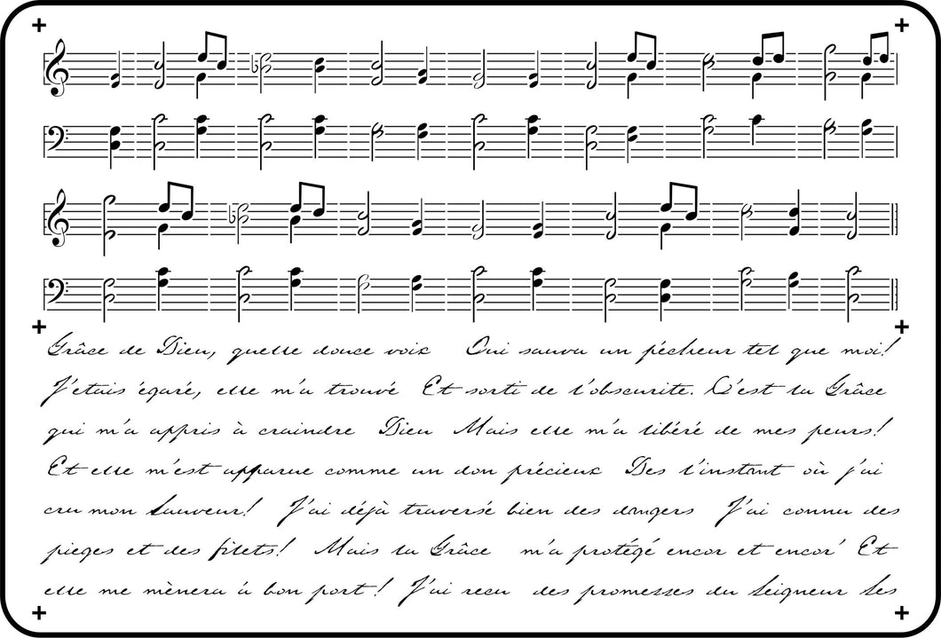 Music sheet by Mara JRV Stencils