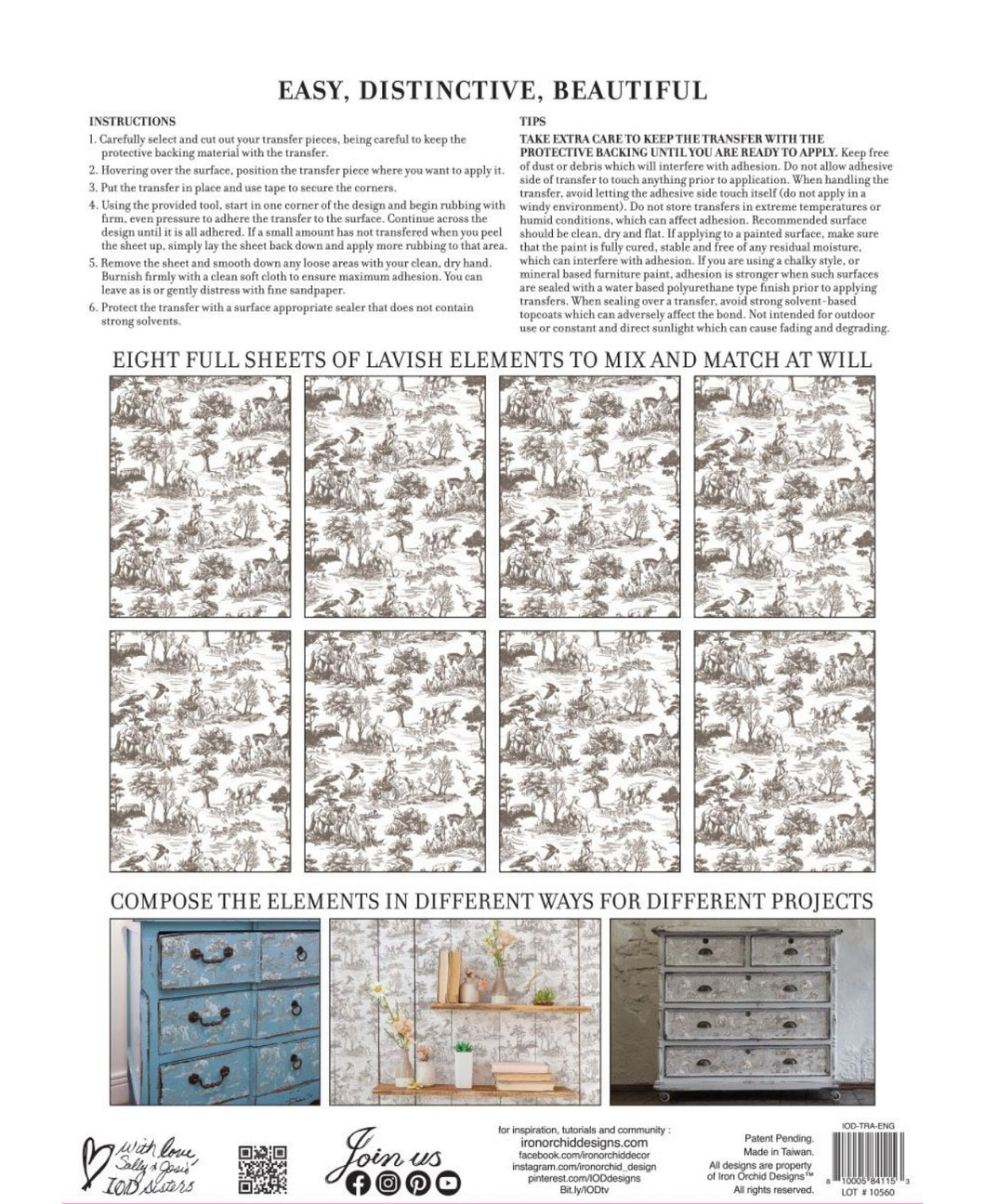 English Toile Transfer