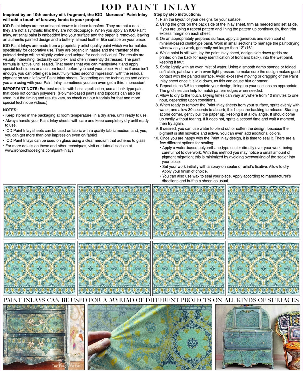 Morocco Paint Inlay
