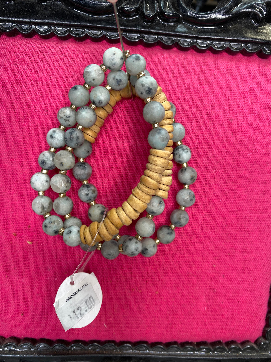 Grey & Wood bracelet