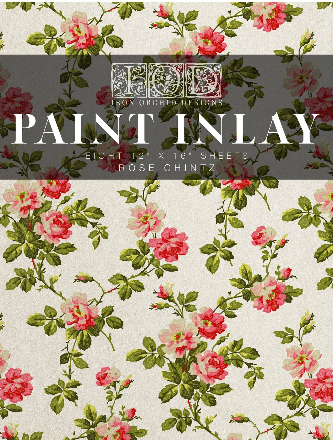 Rose Chintz Paint Inlay