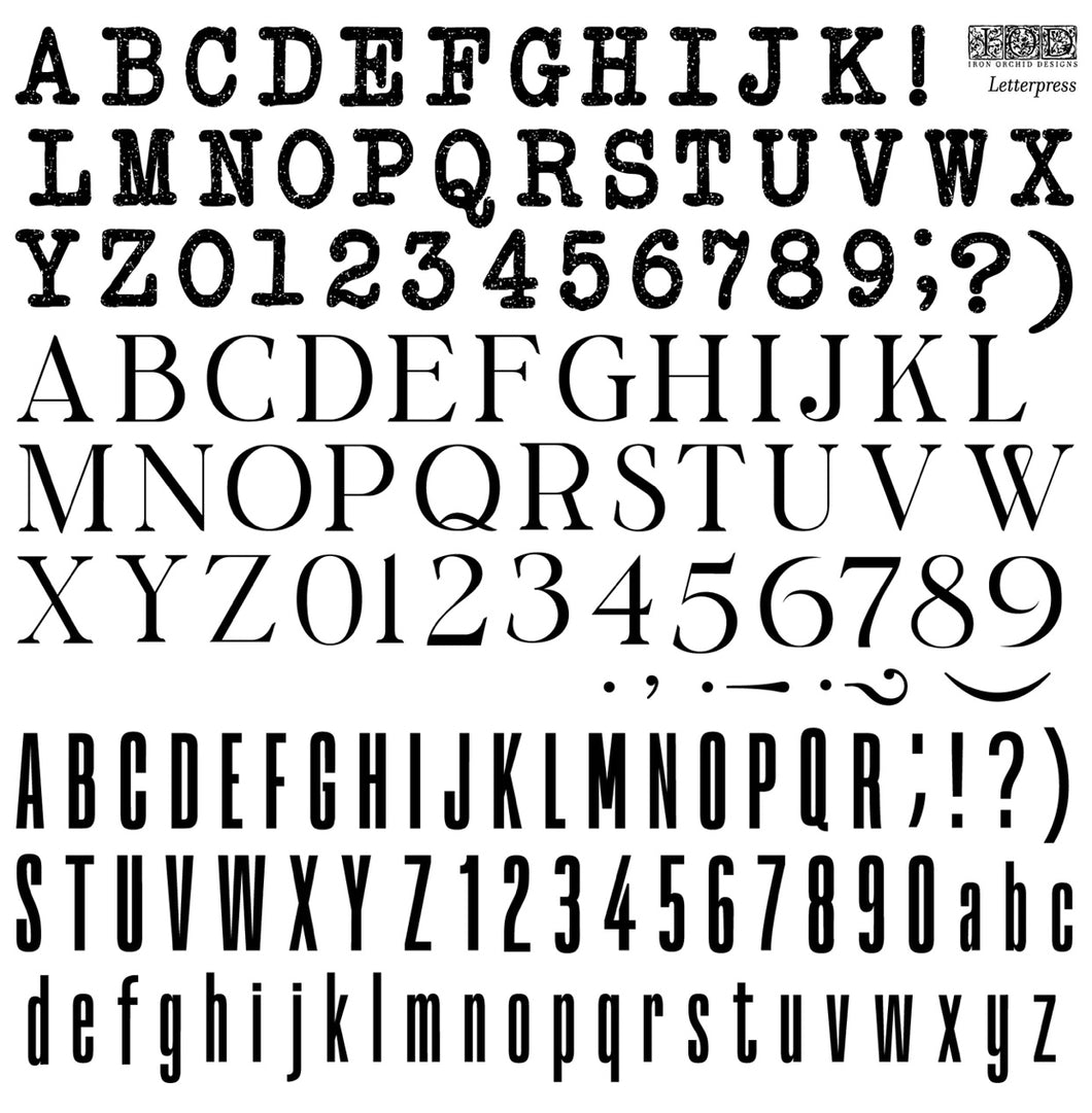 Letterpress Stamp