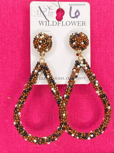 Oval Seed Bead earrings