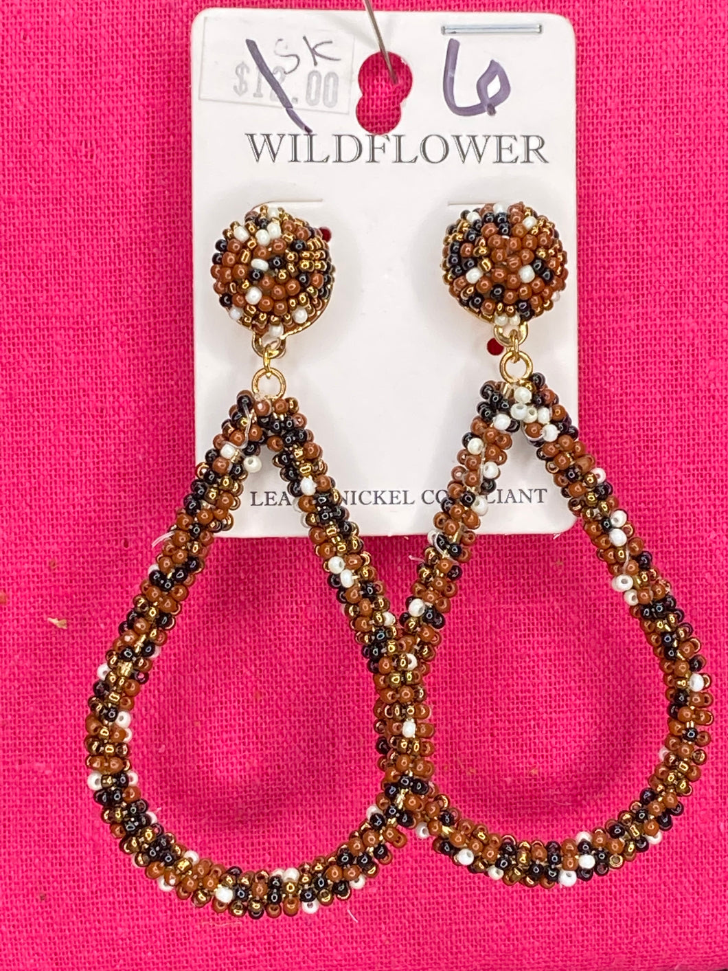 Oval Seed Bead earrings