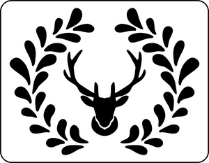 Buck Wreath JRV Stencil