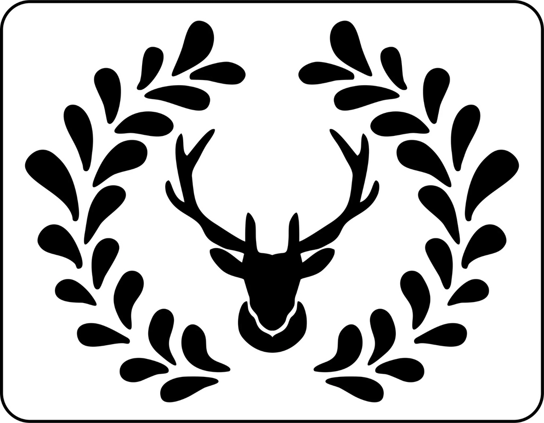 Buck Wreath JRV Stencil