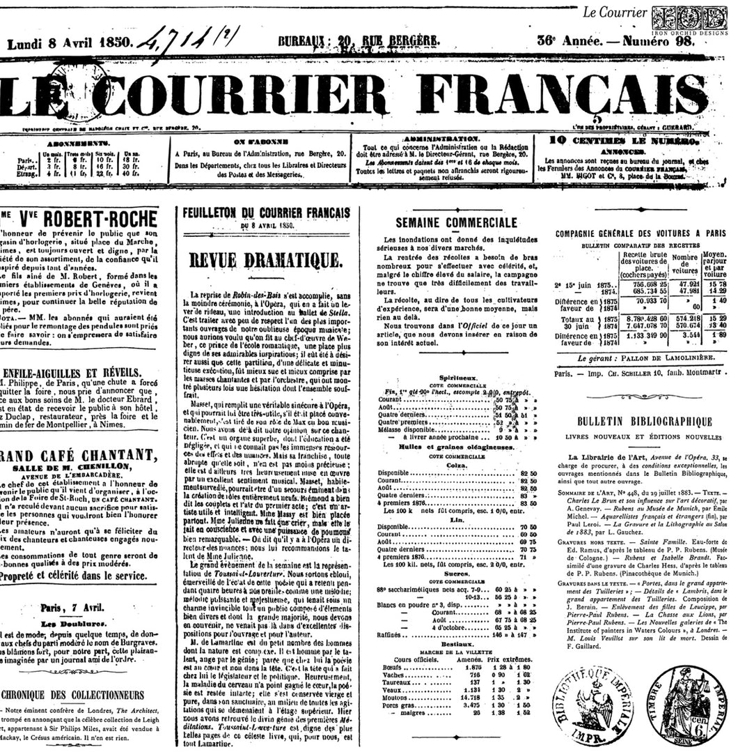 Le Courrier Stamp