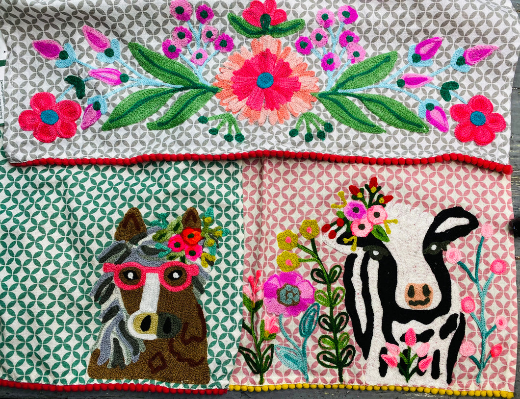 Horse Embroidery Cloth