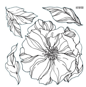 Peonies Stamp