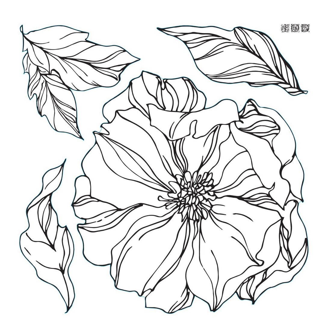 Peonies Stamp