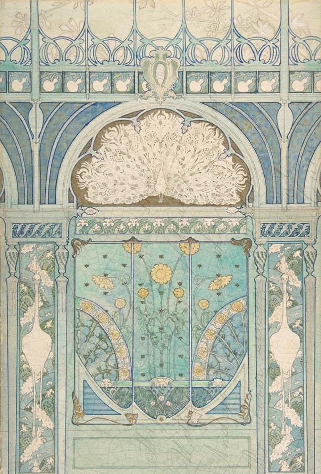 Mosaic Castle Decoupage Paper