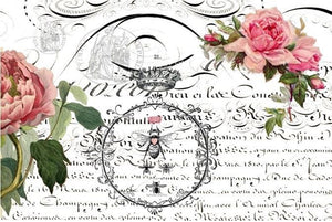 Bee a Rose Decoupage Paper