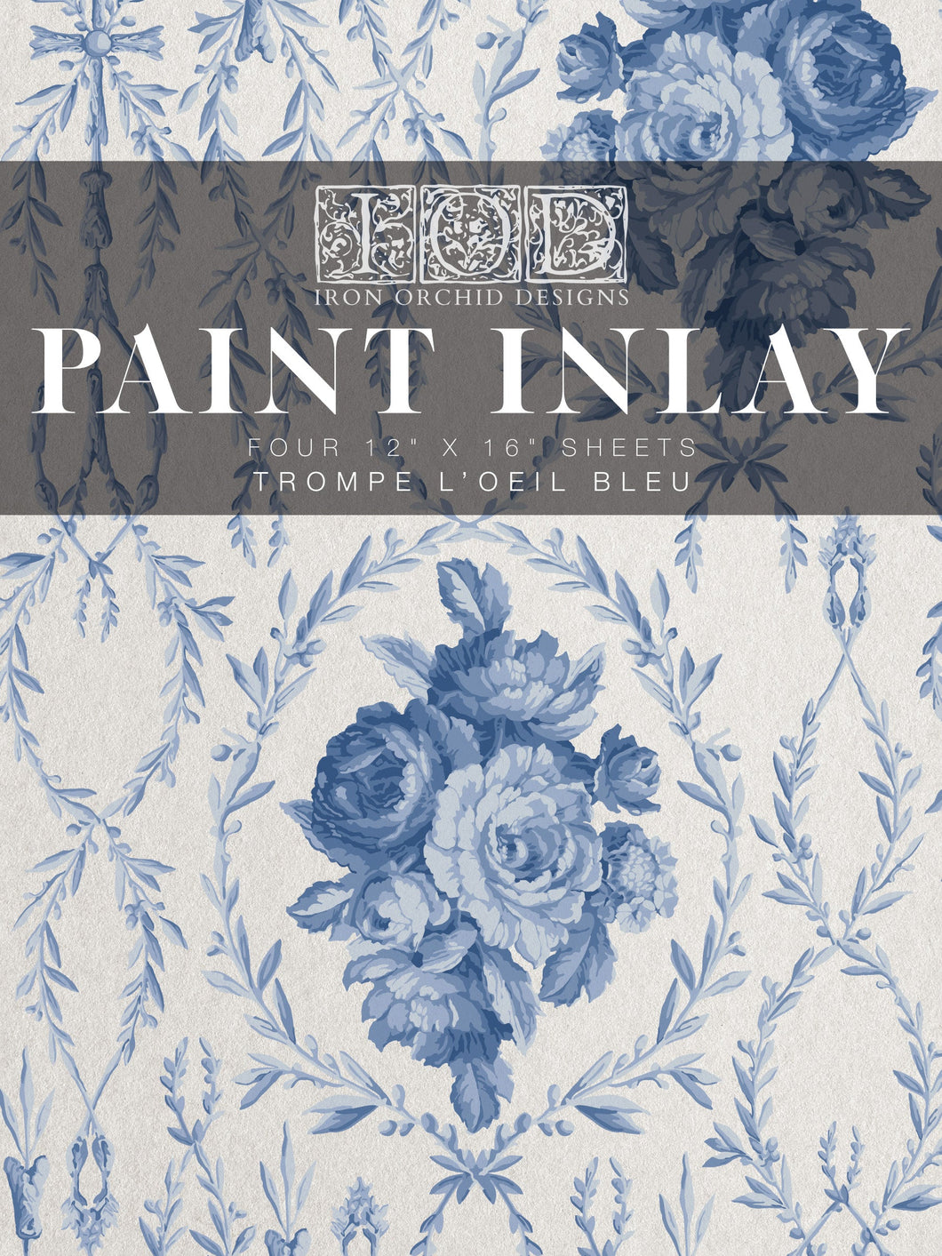 Trompe L'oeil Bleu Four-Page - Paint Inlay 12