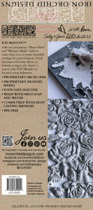 Juliette 6" x 10" Food Safe Silicone Decor Mould (mold) by Iron Orchid Designs