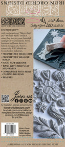 Primitive 6" x 10" Food Safe Silicone Decor Mould (mold) by Iron Orchid Designs