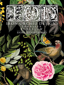 Bungalo - 8 Page Iron Orchid Designs Decor Transfer