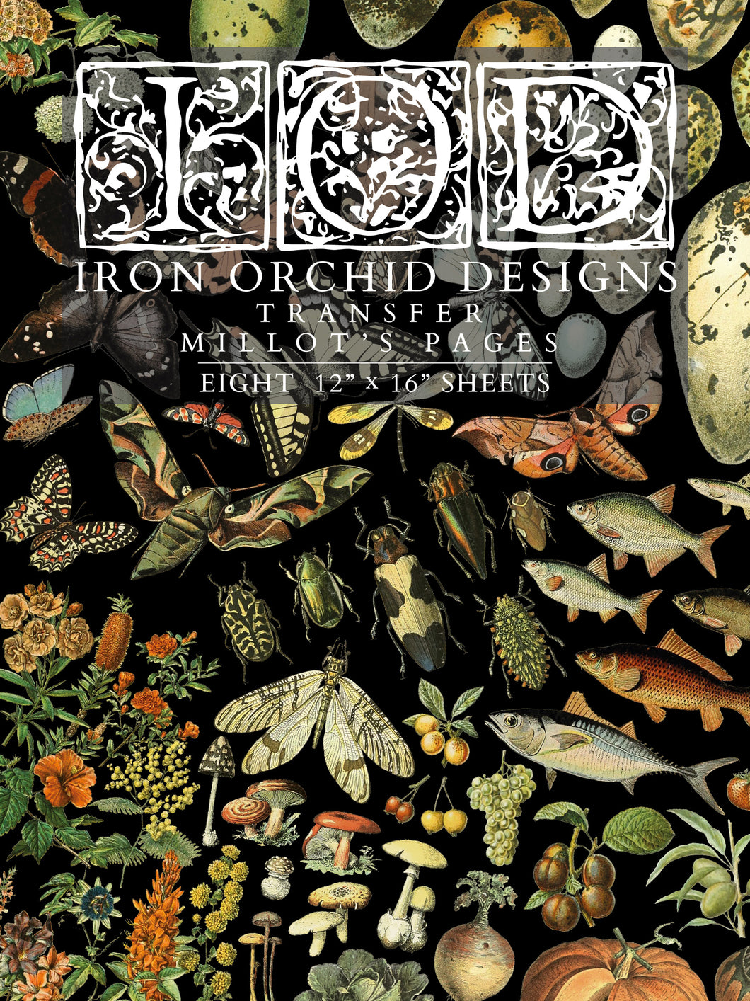 Millot's - 8 Page Iron Orchid Designs Decor Transfer