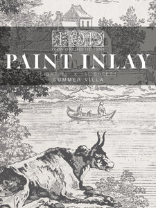 Summer Villa Paint Inlay - Paint Inlay 12" x 16" Pad
