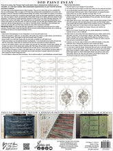 Load image into Gallery viewer, Trompe L&#39;oeil Laurel Four-Page - Paint Inlay 12&quot; x 16&quot; Pad
