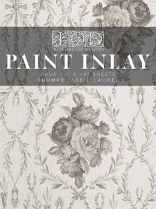 Trompe L'oeil Laurel Four-Page - Paint Inlay 12" x 16" Pad