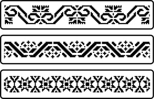 Mexican Embroidery Border Set | JRV Stencils