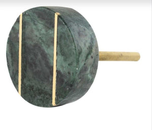Green Marble and Copper Hardware