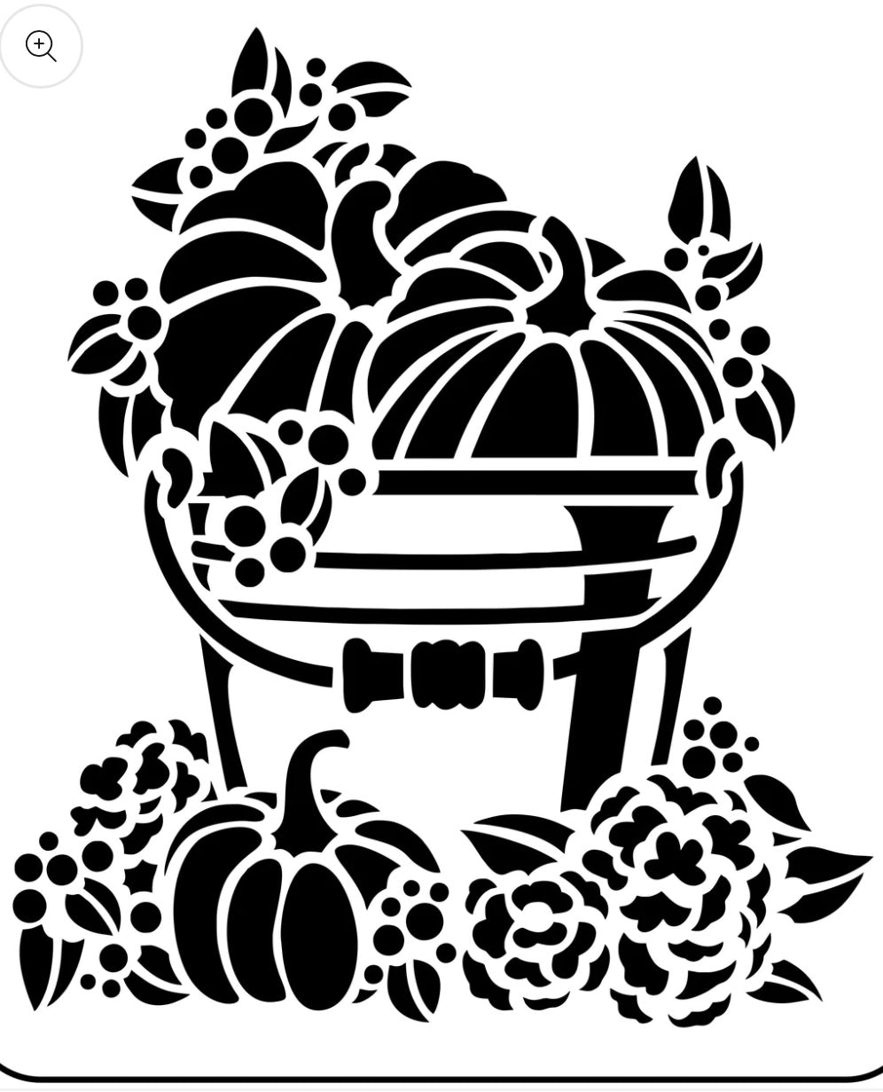 Pumpkin Bucket JRV Stencils