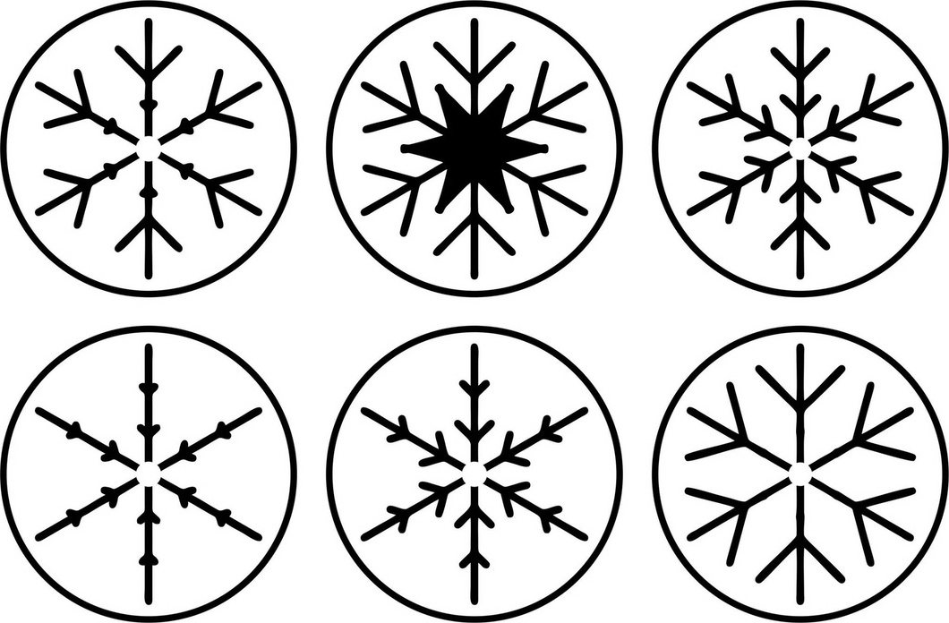 Mini Snowflakes JRV Stencil